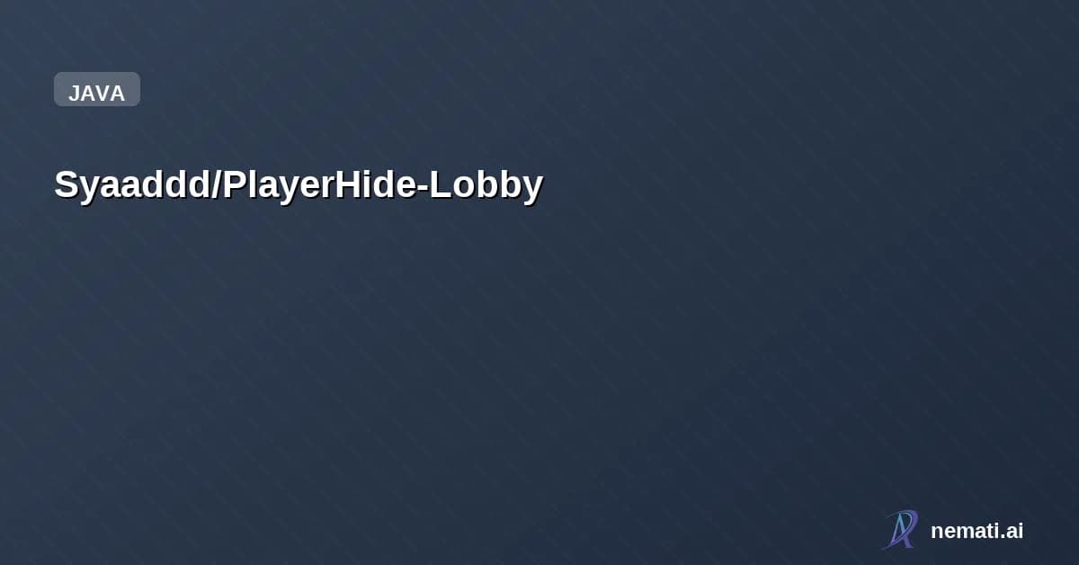Syaaddd/PlayerHide-Lobby