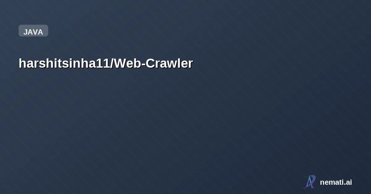 harshitsinha11/Web-Crawler