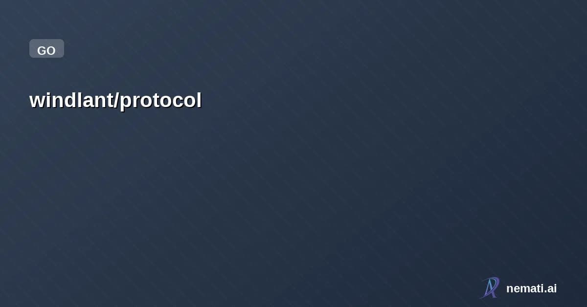 windlant/protocol — 协议仓库