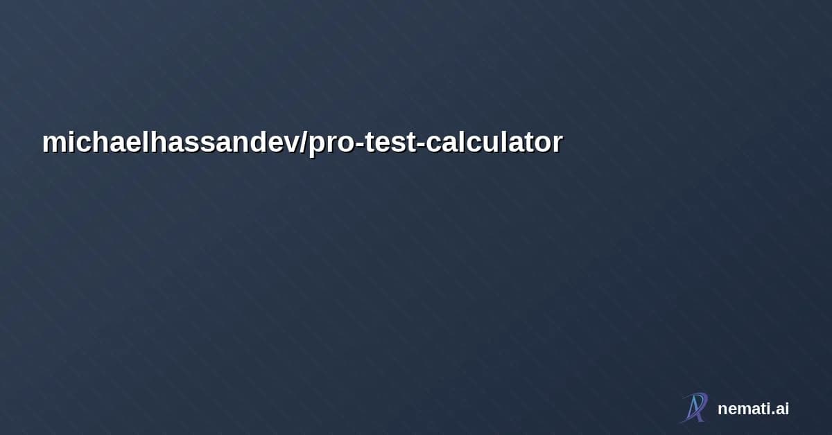 michaelhassandev/pro-test-calculator