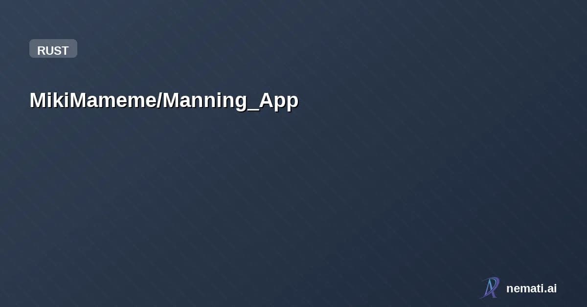MikiMameme/Manning_App — 現場の「あったらいいな」を形にしたシンプルで軽量なデスクトップ勤務表ビューア。 エクセルで作成された複雑な勤務表から「今日のスタッフ配置」を自動で抽出し、ひと目