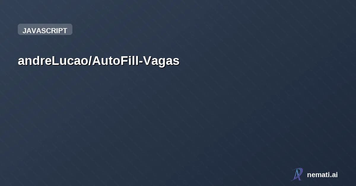 andreLucao/AutoFill-Vagas