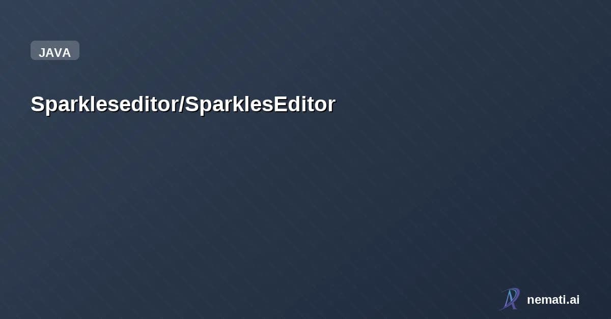Sparkleseditor/SparklesEditor — An Awesome Editor for android 
