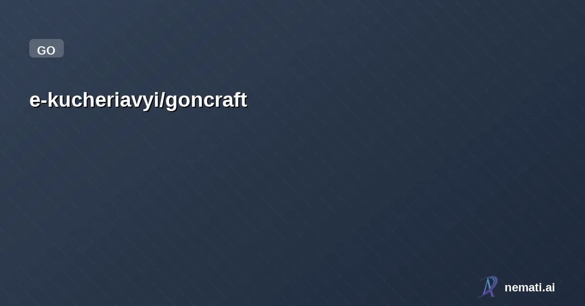 e-kucheriavyi/goncraft