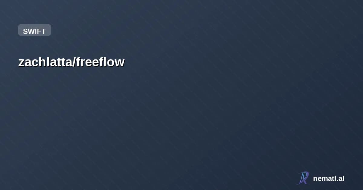 zachlatta/freeflow — Free and open source alternative to Wispr Flow / Superwhisper / Monologue / etc