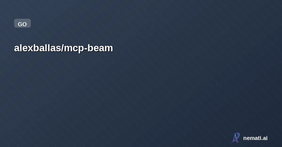 alexballas/mcp-beam