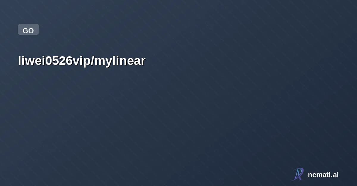 liwei0526vip/mylinear