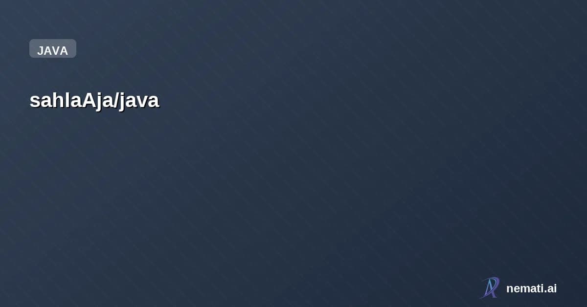 sahlaAja/java