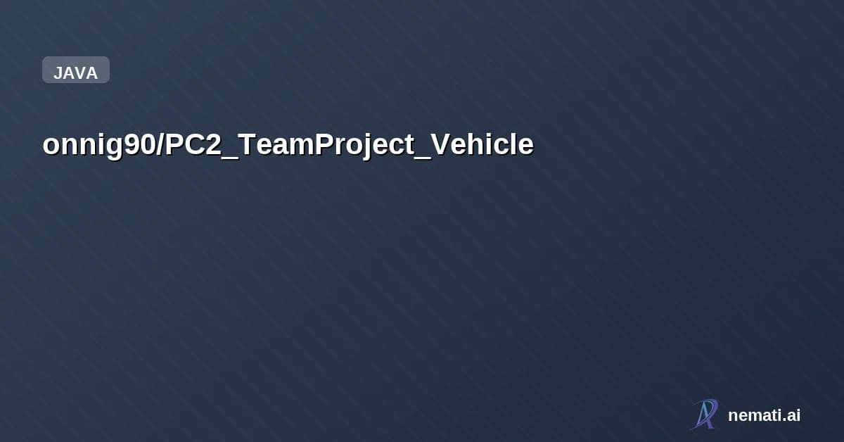 onnig90/PC2_TeamProject_Vehicle