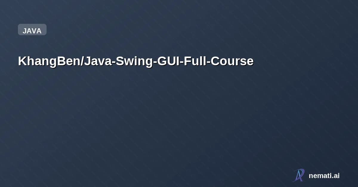 KhangBen/Java-Swing-GUI-Full-Course