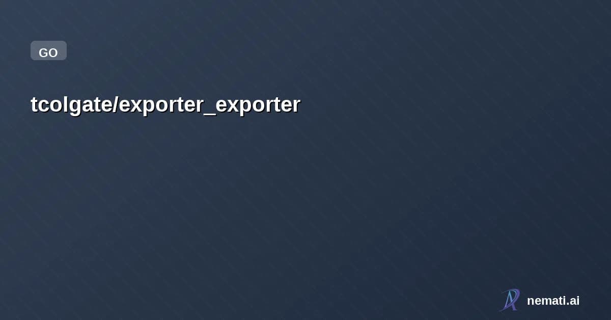 tcolgate/exporter_exporter — A reverse proxy designed for Prometheus exporters