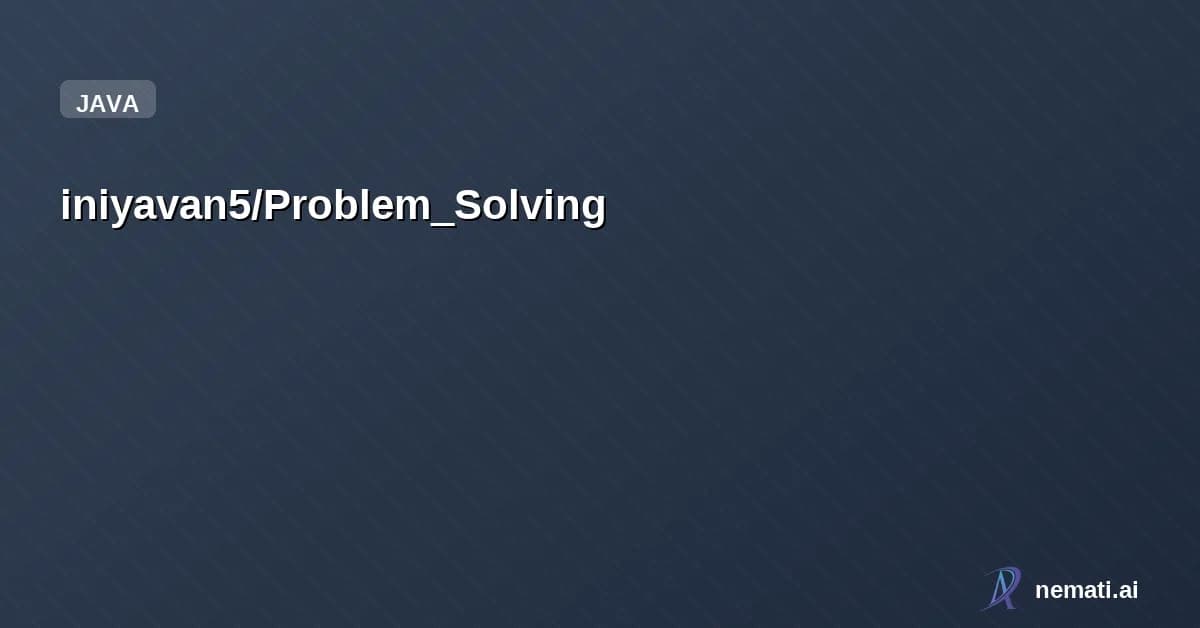 iniyavan5/Problem_Solving — Day to Day problem solving