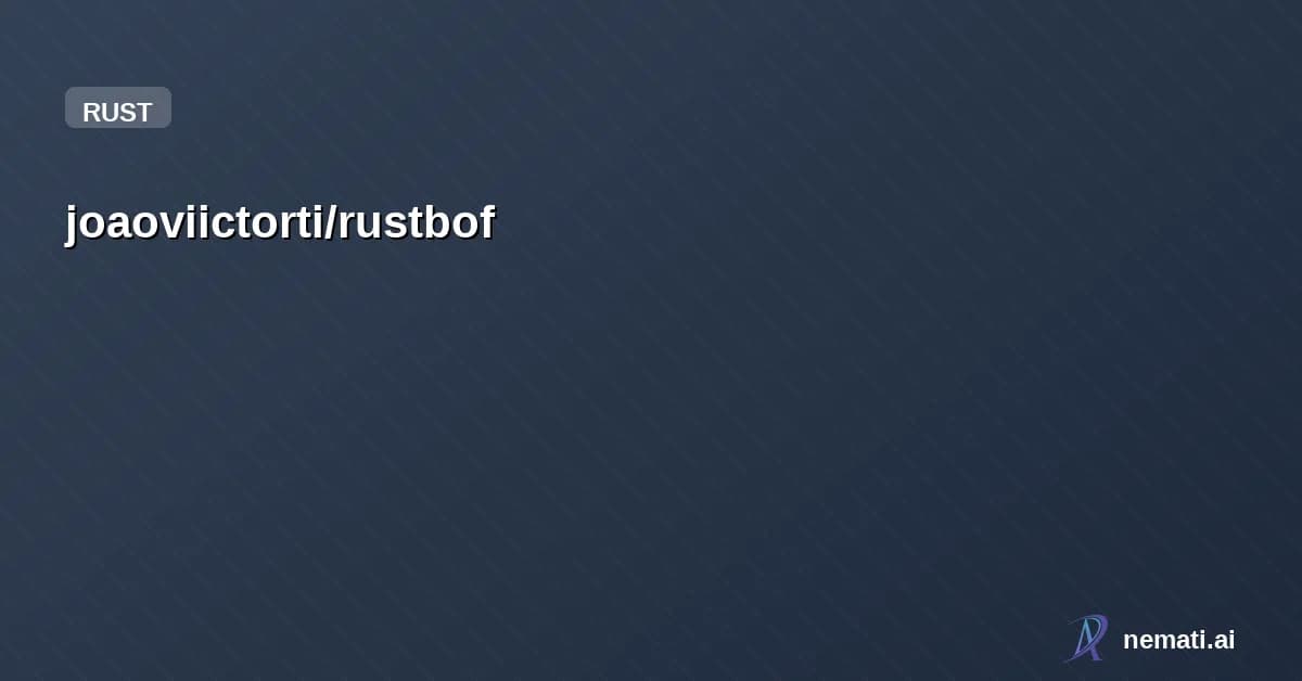 joaoviictorti/rustbof — A Rust template for writing Beacon Object Files (BOFs)