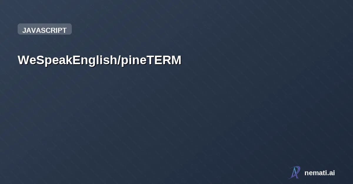 WeSpeakEnglish/pineTERM — Minimalistic but powerfull web/browser UART terminal