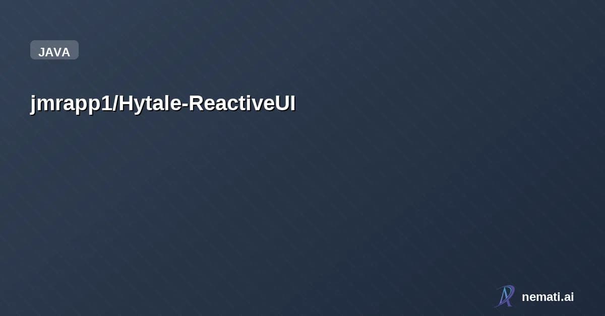 jmrapp1/Hytale-ReactiveUI