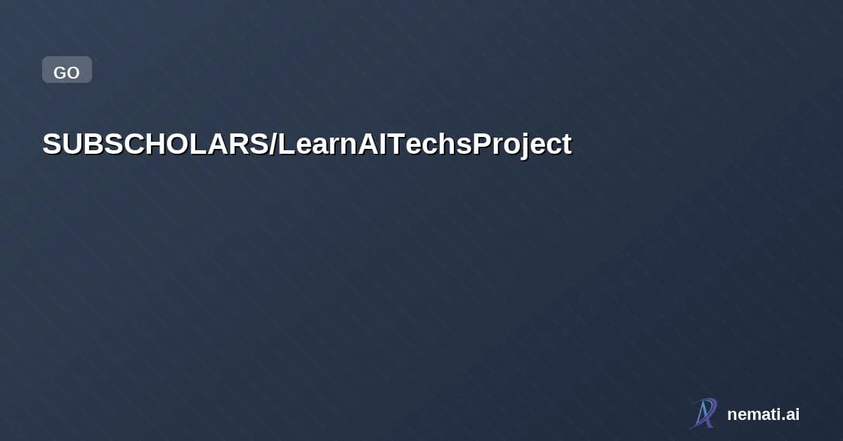 SUBSCHOLARS/LearnAITechsProject — AI系の技術を使ったプロジェクトの成果物をここにあげます（希望）