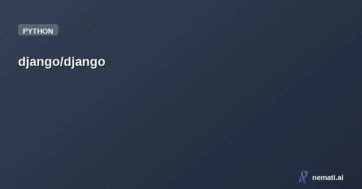 django/django — Sponsor
Star