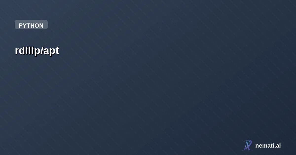 rdilip/apt — Adaptive tokenization for proteins