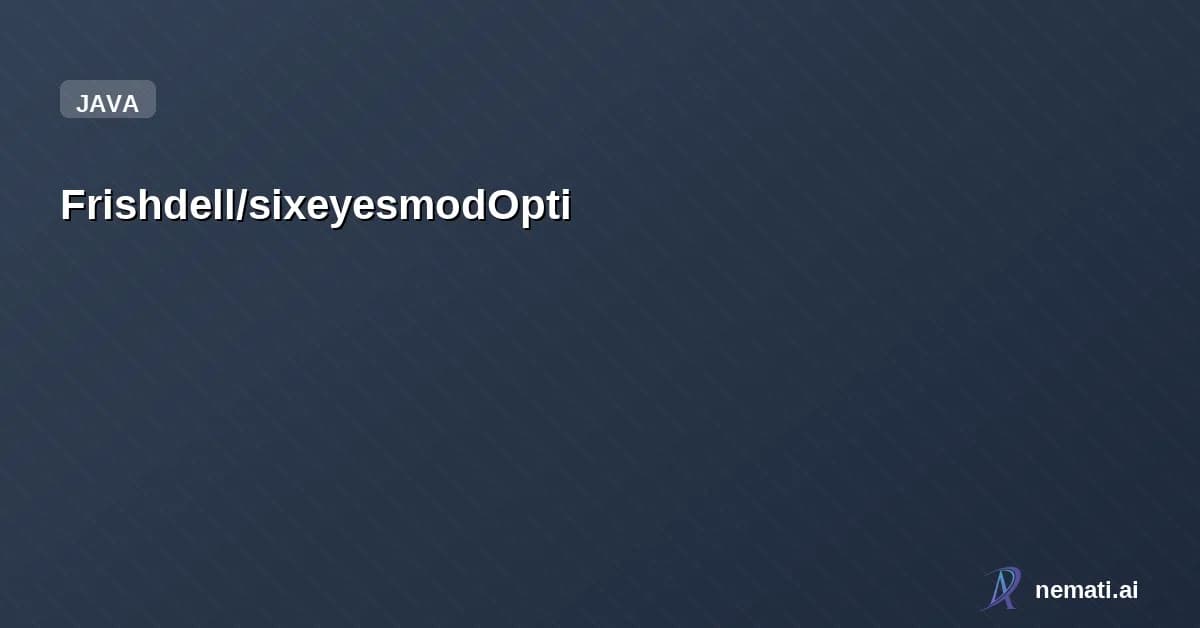 Frishdell/sixeyesmodOpti