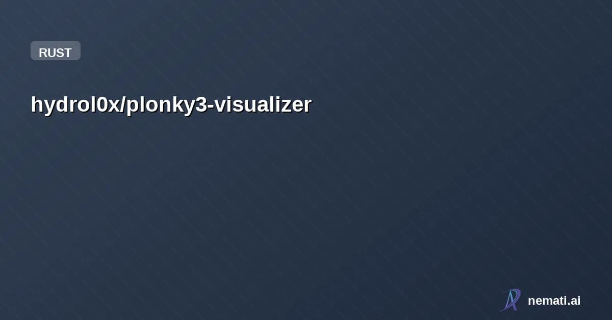 hydrol0x/plonky3-visualizer — Visualizer for Plonky3 AIR constraints