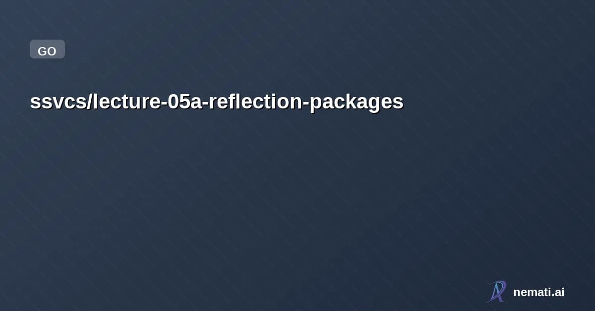 ssvcs/lecture-05a-reflection-packages