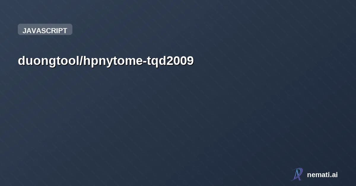 duongtool/hpnytome-tqd2009