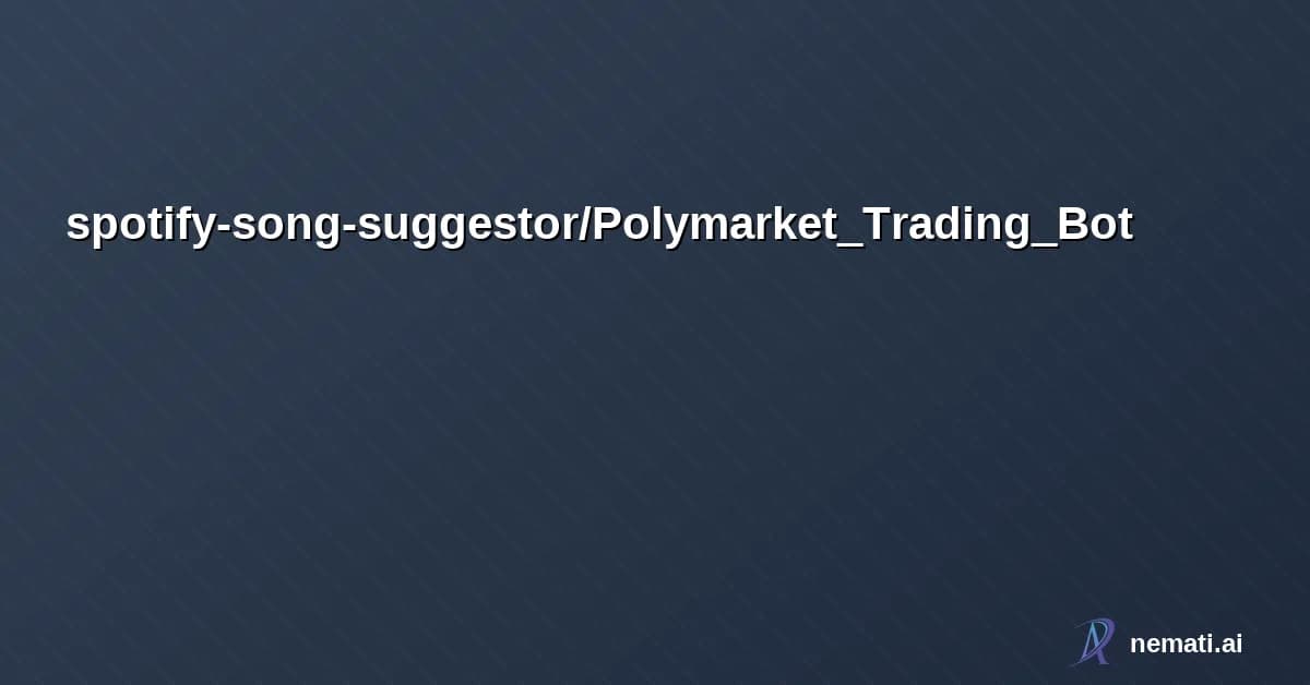 spotify-song-suggestor/Polymarket_Trading_Bot