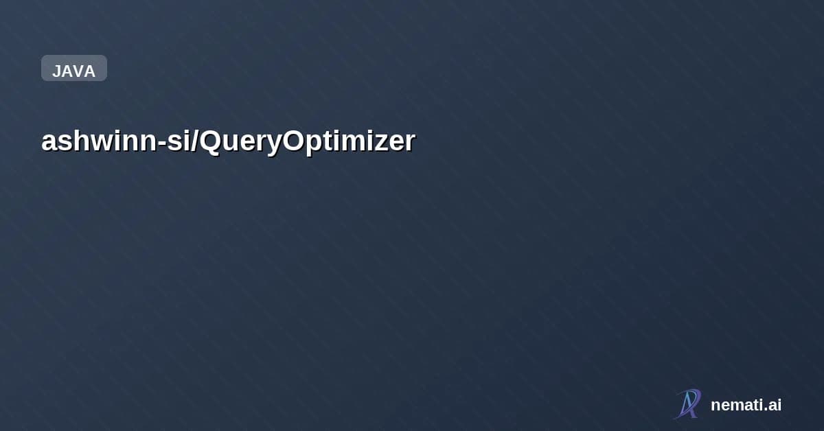 ashwinn-si/QueryOptimizer