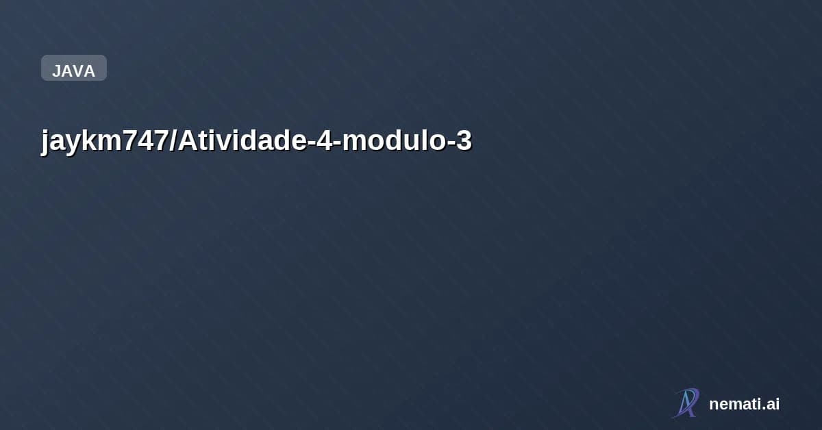 jaykm747/Atividade-4-modulo-3