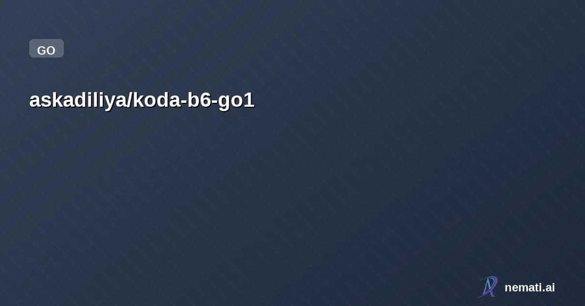 askadiliya/koda-b6-go1