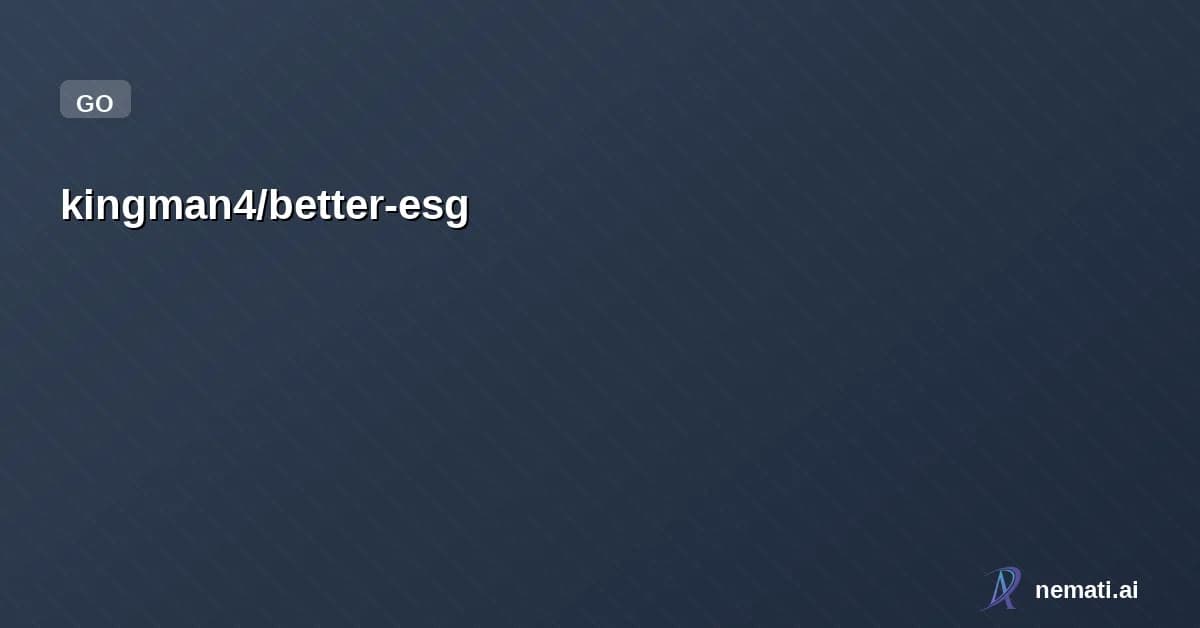 kingman4/better-esg