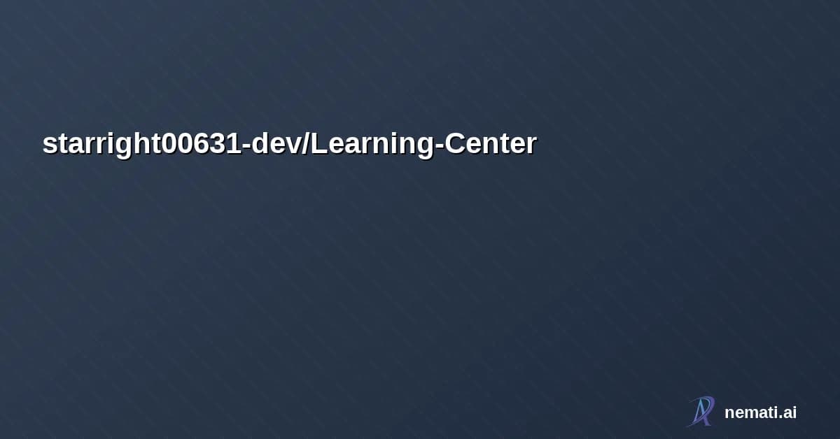 starright00631-dev/Learning-Center — This is a learning center for student majored in the computer science. If this h