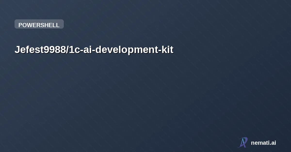 Jefest9988/1c-ai-development-kit