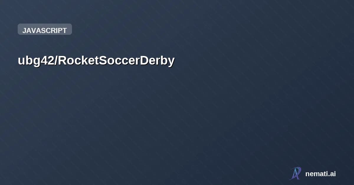 ubg42/RocketSoccerDerby