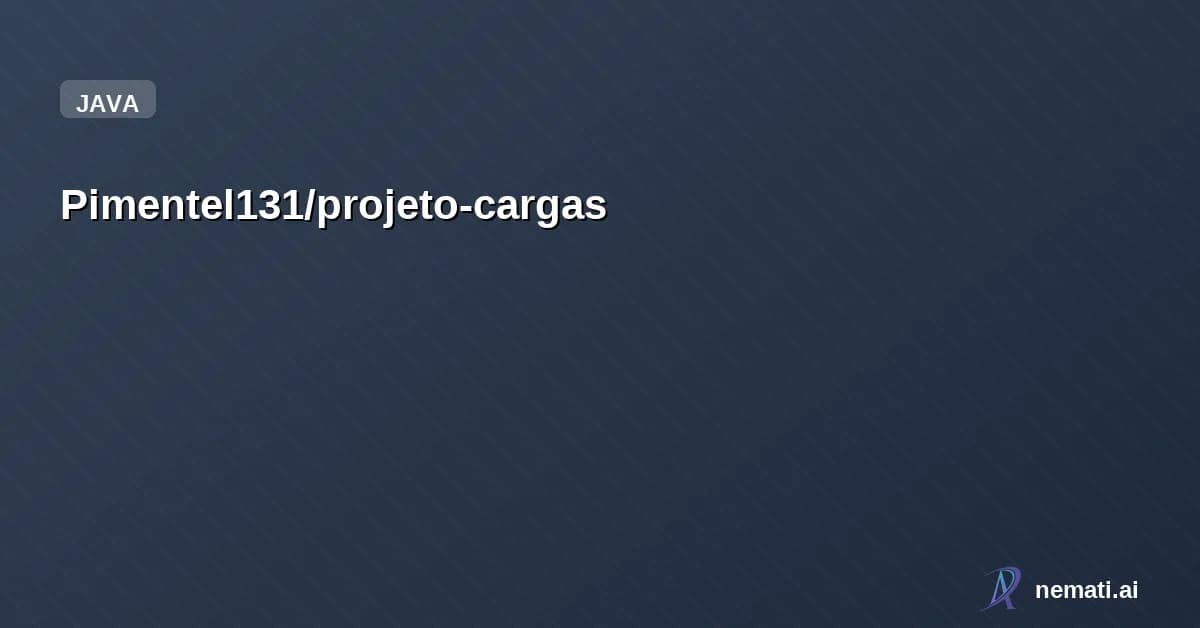 Pimentel131/projeto-cargas