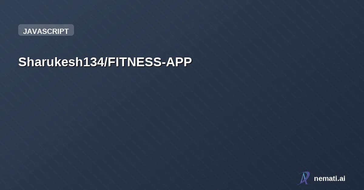 Sharukesh134/FITNESS-APP