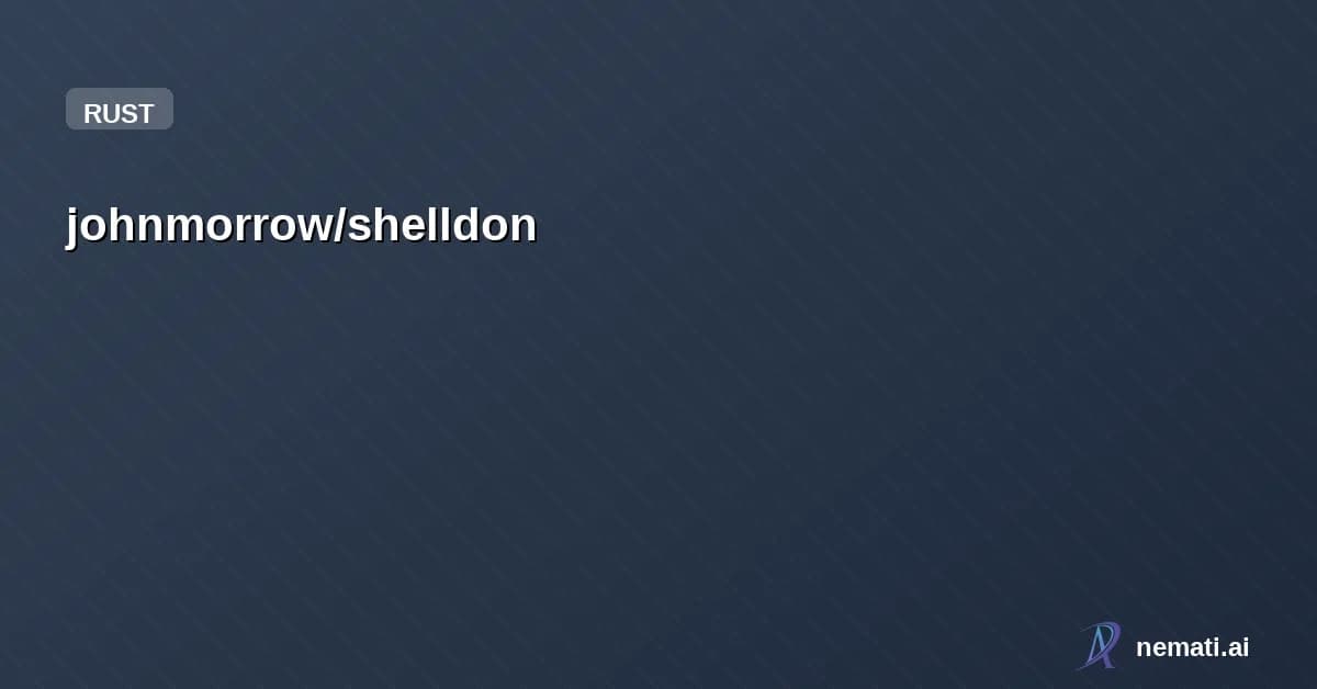 johnmorrow/shelldon