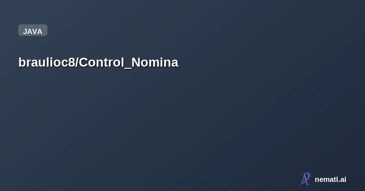 braulioc8/Control_Nomina