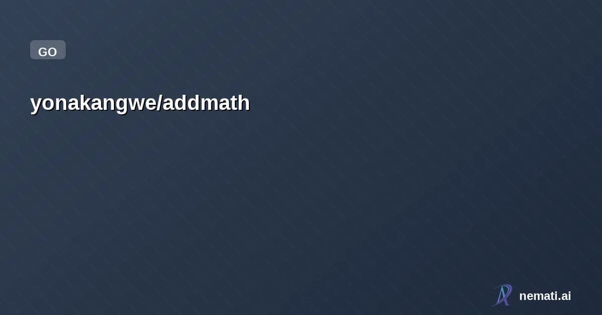 yonakangwe/addmath