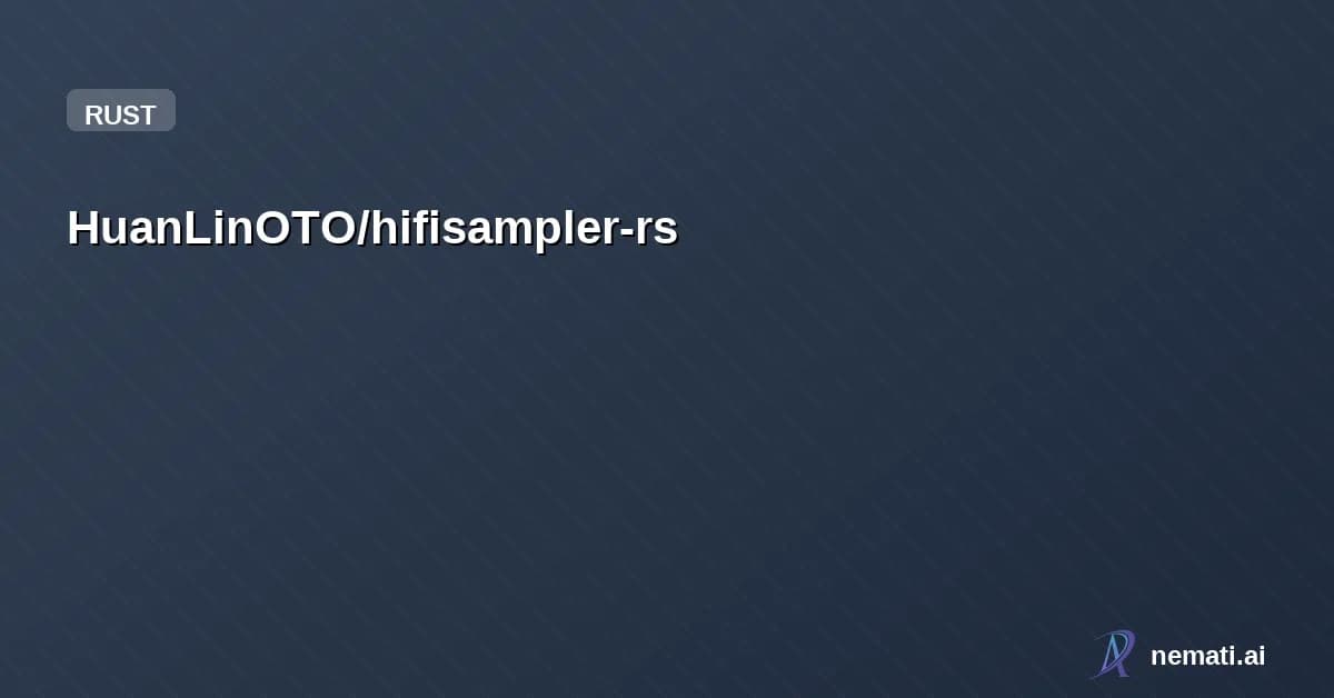 HuanLinOTO/hifisampler-rs