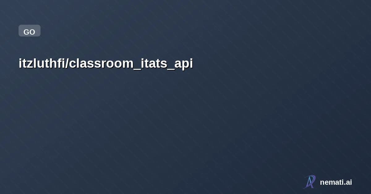 itzluthfi/classroom_itats_api