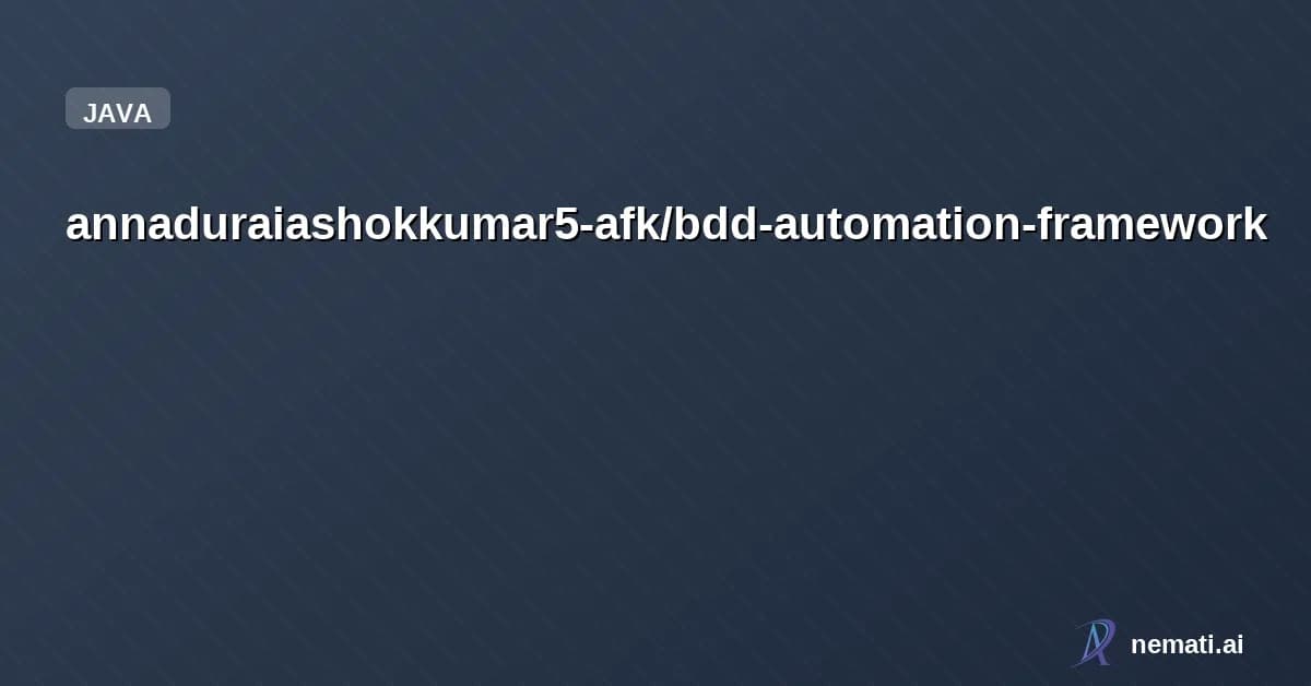annaduraiashokkumar5-afk/bdd-automation-framework