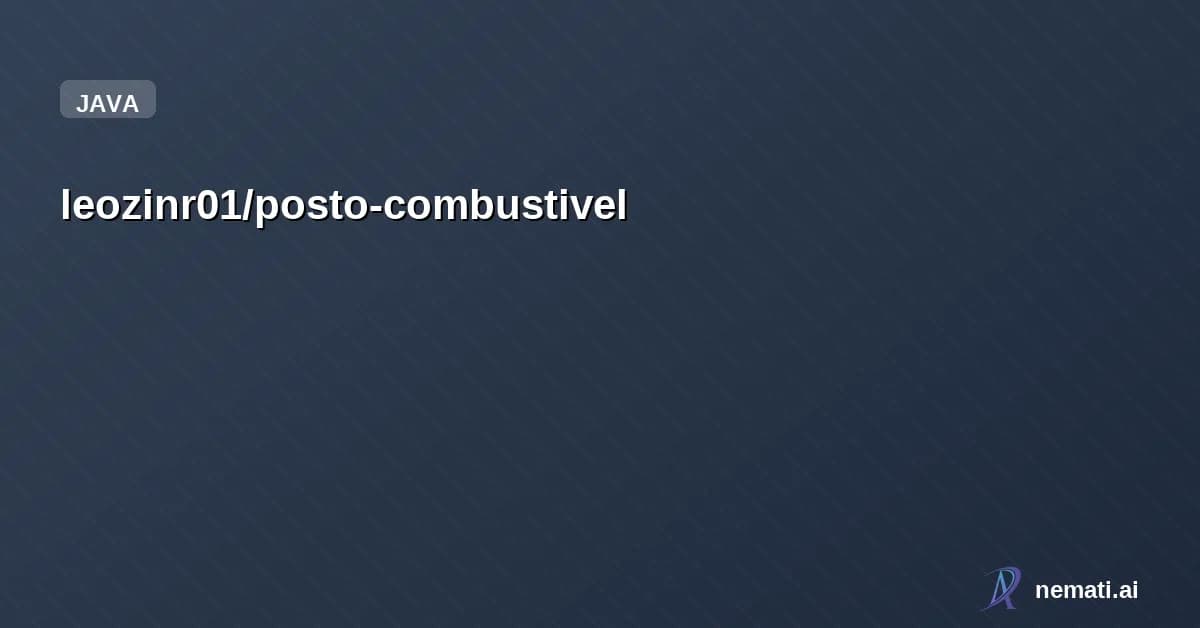 leozinr01/posto-combustivel