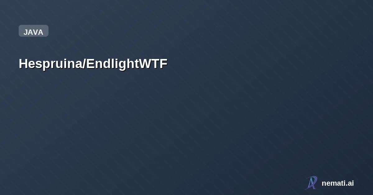 Hespruina/EndlightWTF — 一个简单的恶搞插件，使用末地烛和粘液球合成好❤玩♂的