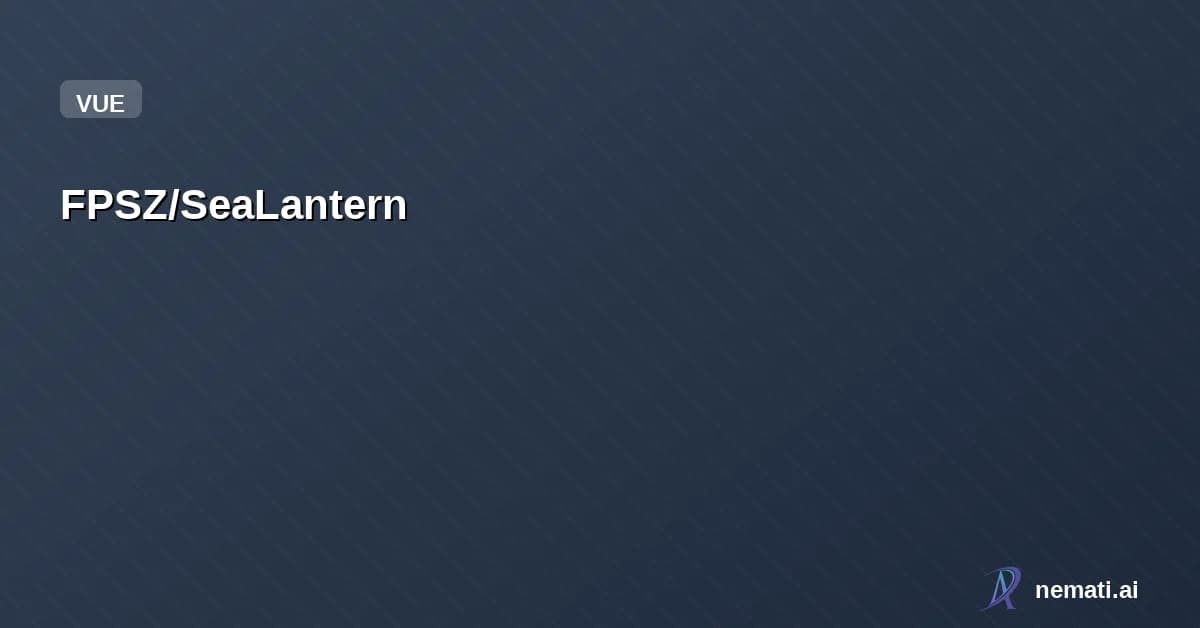 FPSZ/SeaLantern — 一款由B站社区共创的轻量级Minecraft开服器，它的模样，由你来决定