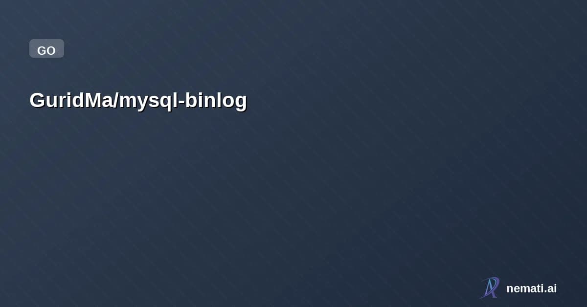 GuridMa/mysql-binlog