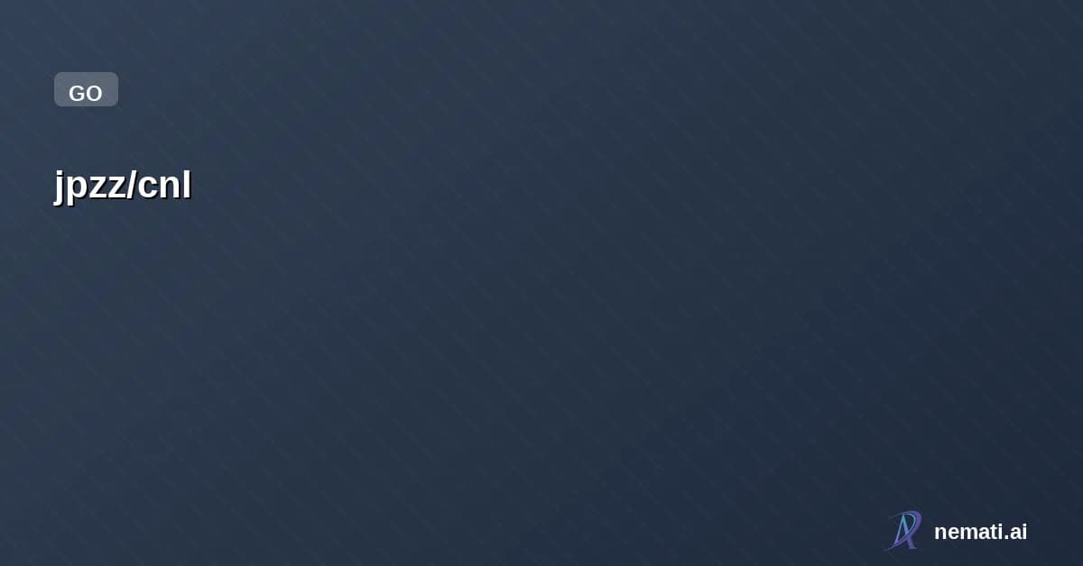 jpzz/cnl — go common lib