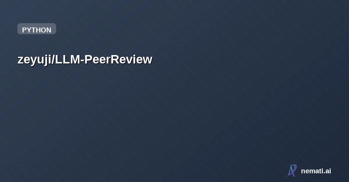 zeyuji/LLM-PeerReview