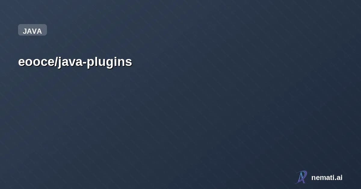 eooce/java-plugins
