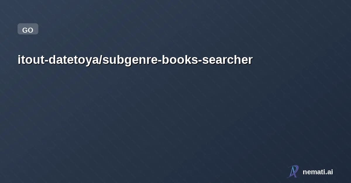 itout-datetoya/subgenre-books-searcher